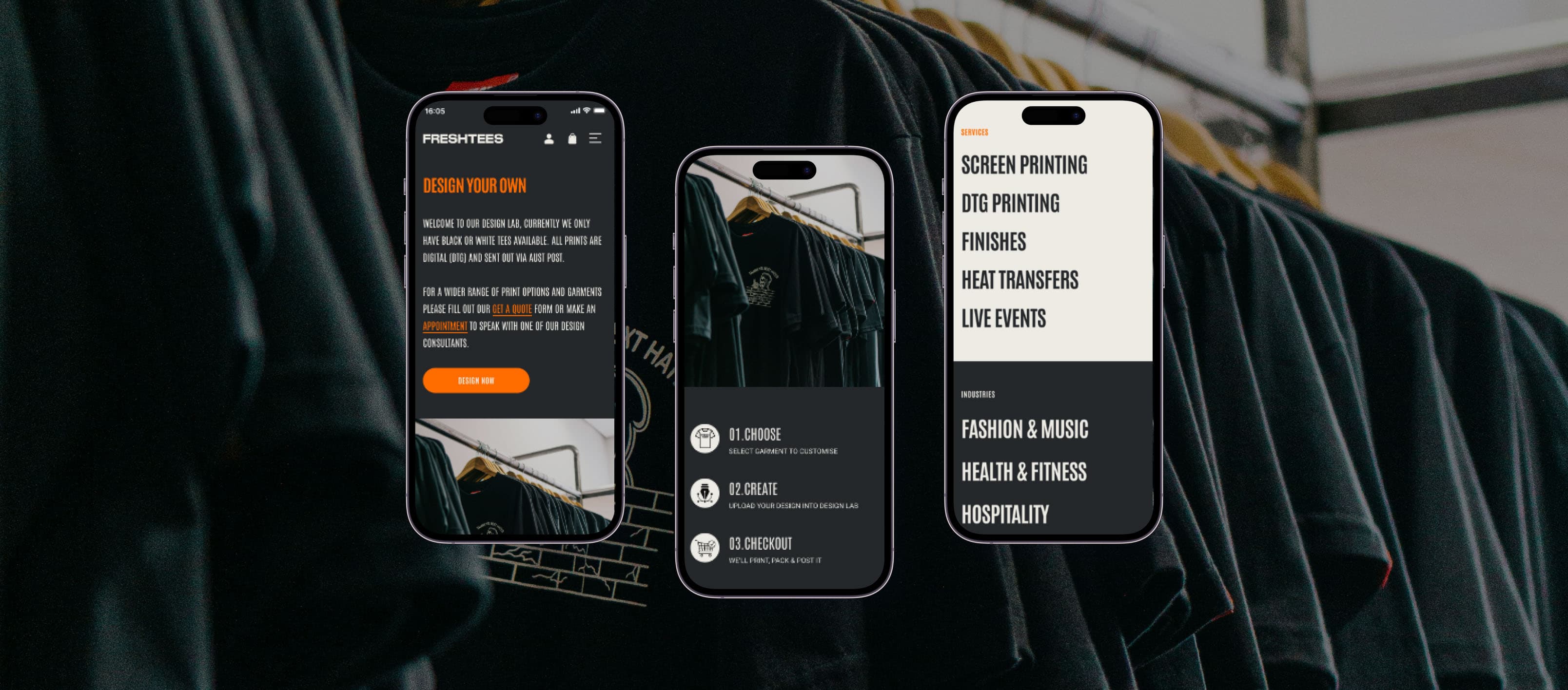Fresh Tees Custome Shopify mobile ui ux design by thinklab