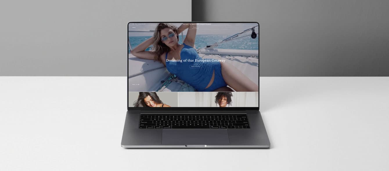 DeBra's Shopify store laptop view