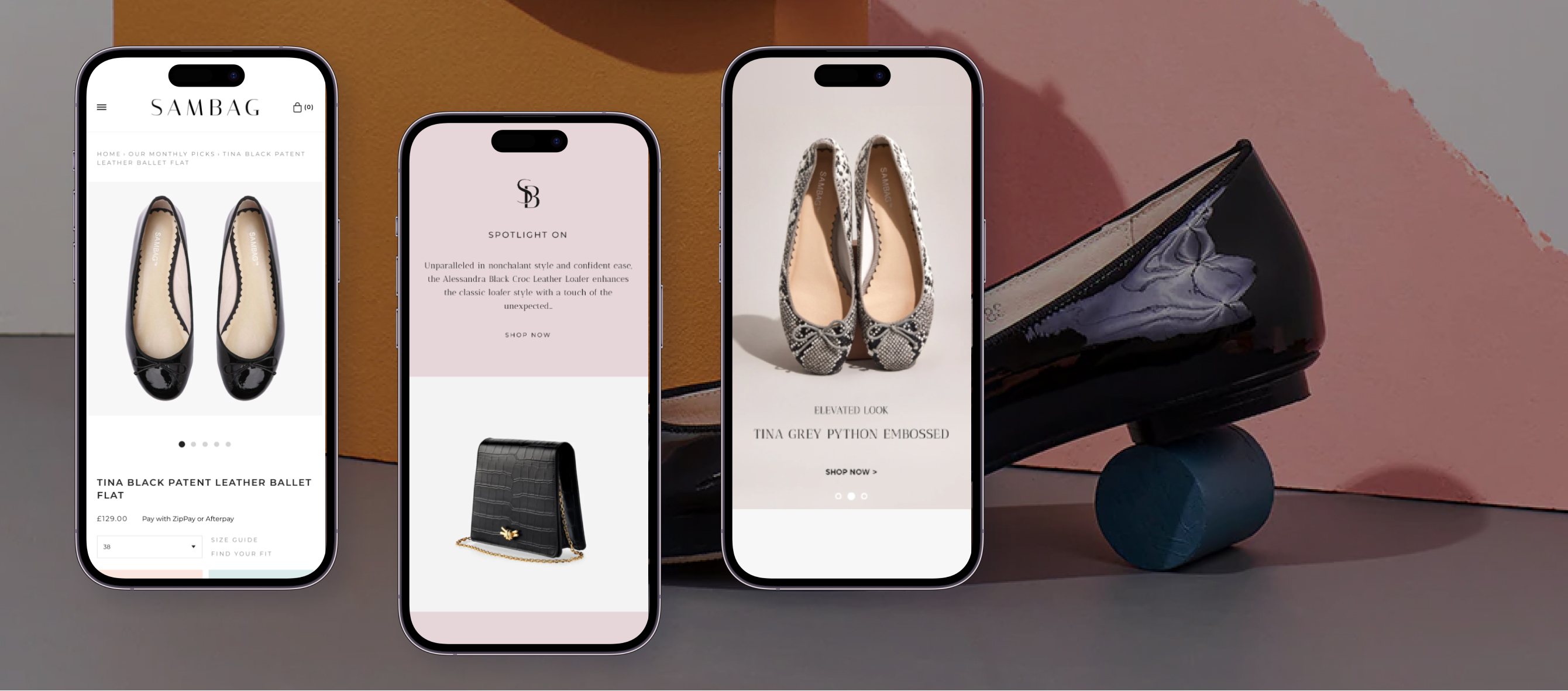 mobile view of sambag store