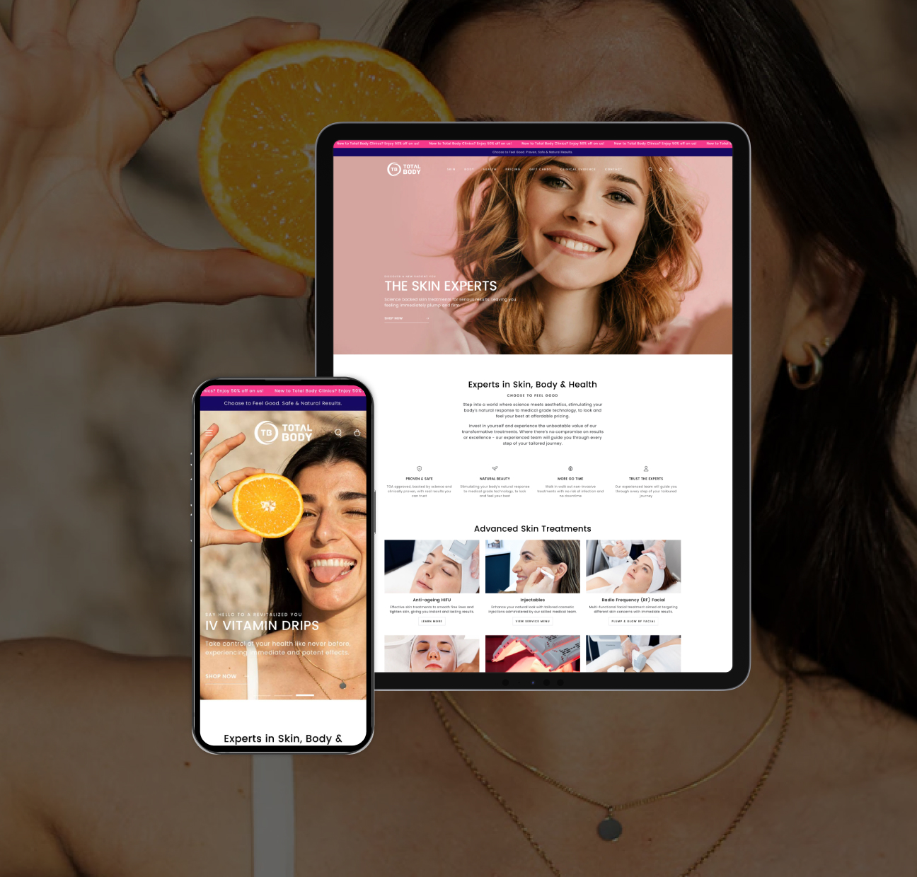 attrative ui ux design service on mobile and desktop